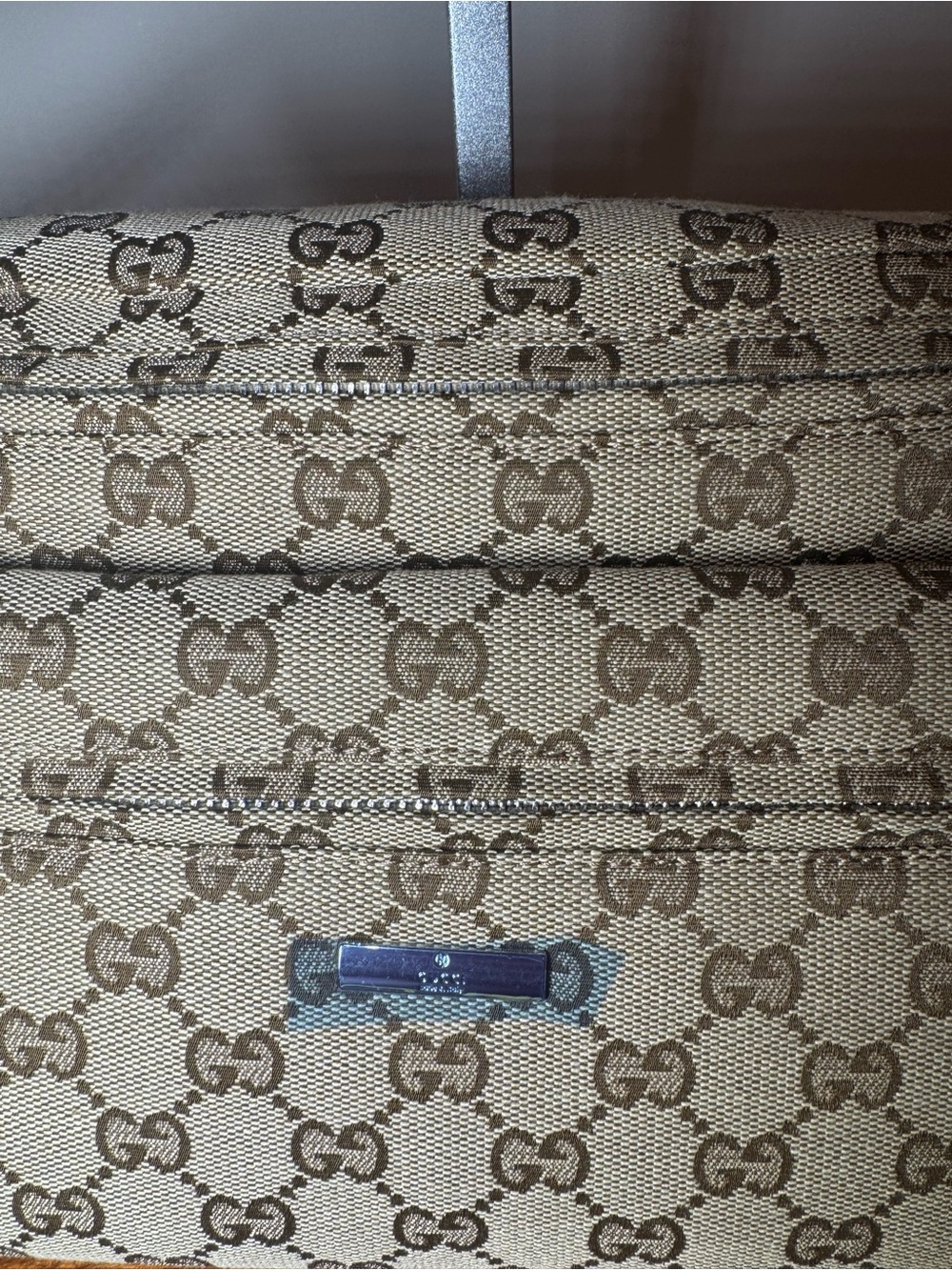 Beige Canvas Crossbody Bag. No Brand. - Picture 10 of 11